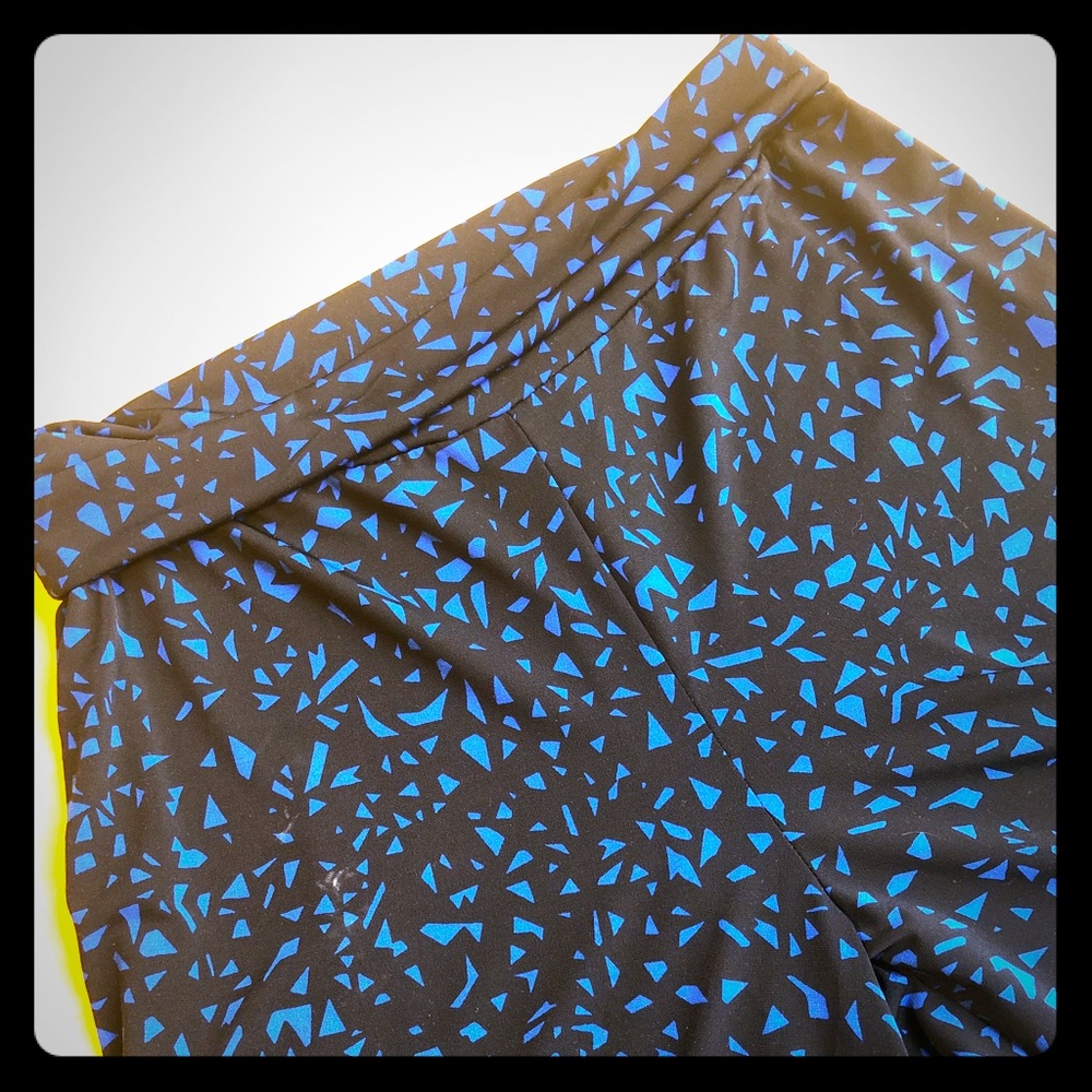 New direction black and blue palazzo pants